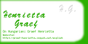 henrietta graef business card